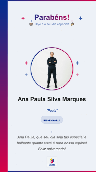 Exemplo de post Stories gerado pelo Celebrai